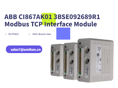ABB CI867AK01 3BSE092689R1 | Mô-đun giao diện Modbus TCP