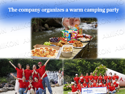 Công ty đã tổ chức một bữa tiệc cắm trại ấm cúng.